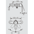 Single-Lever Brass Hand Shower Faucet 1 Function